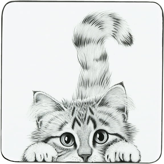 Pavilion Gift Company - Cat - 4.25" Coaster