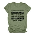 thumbnail image 1 of B91xZ Blouses pour Femmes Décontractées Été Manches Courtes Col Rond T-Shirts, Vert TG, 1 of 1