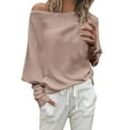 thumbnail image 1 of Haut Décontracté pour Femmes à une Manche Couleur Unie Mode Blouse pour Femmes, 1 of 5
