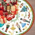 thumbnail image 1 of 36 Inch Nutcracker - Themed Christmas Tree Skirt, Festive Xmas Winter Tree Mat for Home, Office & Winter Holiday Party Decorations, 1 of 6