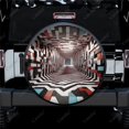thumbnail image 1 of 3D Colorful Depth Print Spare Tire Cover Waterproof Tire Wheel Protector for Car Truck SUV Camper Trailer Rv, 1 of 5