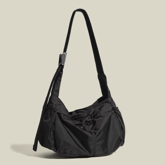 Large Capacity Commuting Bag, Casual Single Shoulder Nylon Tote Bag, Men's and Women's Waterproof Sports Style Crossbody Bag
