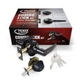 thumbnail image 6 of Matte Black Entry Door Handle Combo Lock Set with Deadbolt and 12 KW1 Keys Total (3-Pack, Keyed Alike), 6 of 12