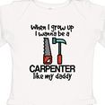 thumbnail image 4 of Inktastic Future Carpenter Builder Like Daddy Boys Long Sleeve Baby Bodysuit, 4 of 5