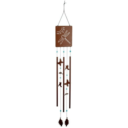 Woodstock Wind Chimes Signature Collection, Victorian Garden Chime, Meadow 52'' Rusted Steel Wind Chime VGCM