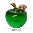thumbnail image 3 of Holiday Crystal Apple Ornament Green Glass Decoration with Gift Box Christmas Eve Gift Collectible Display Piece, 3 of 6