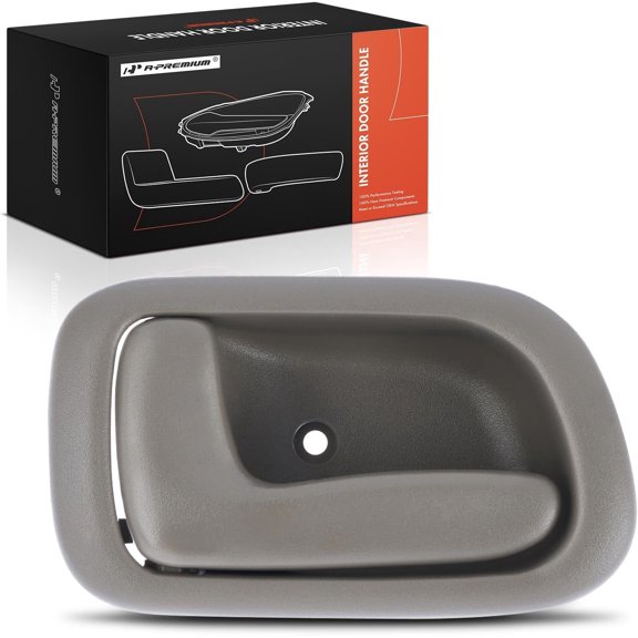 A-Premium Front or Rear Left Driver Side Interior Door Handle Compatible with Toyota Corolla 1998 1999 2000 2001 2002, Beige, Manual Locks Type, Replace# 69206-12160, 6920612160