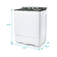 Zimtown 26lbs Portable Semiautomatic Washing Machine W/Builtin Drain
