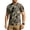Earthy Yellow, variant on Men's Athletic Workout T-Shirts Moisture Wicking Cooling Running Shirts Camo Short Sleeve Performance Tee with Glasses Hanging