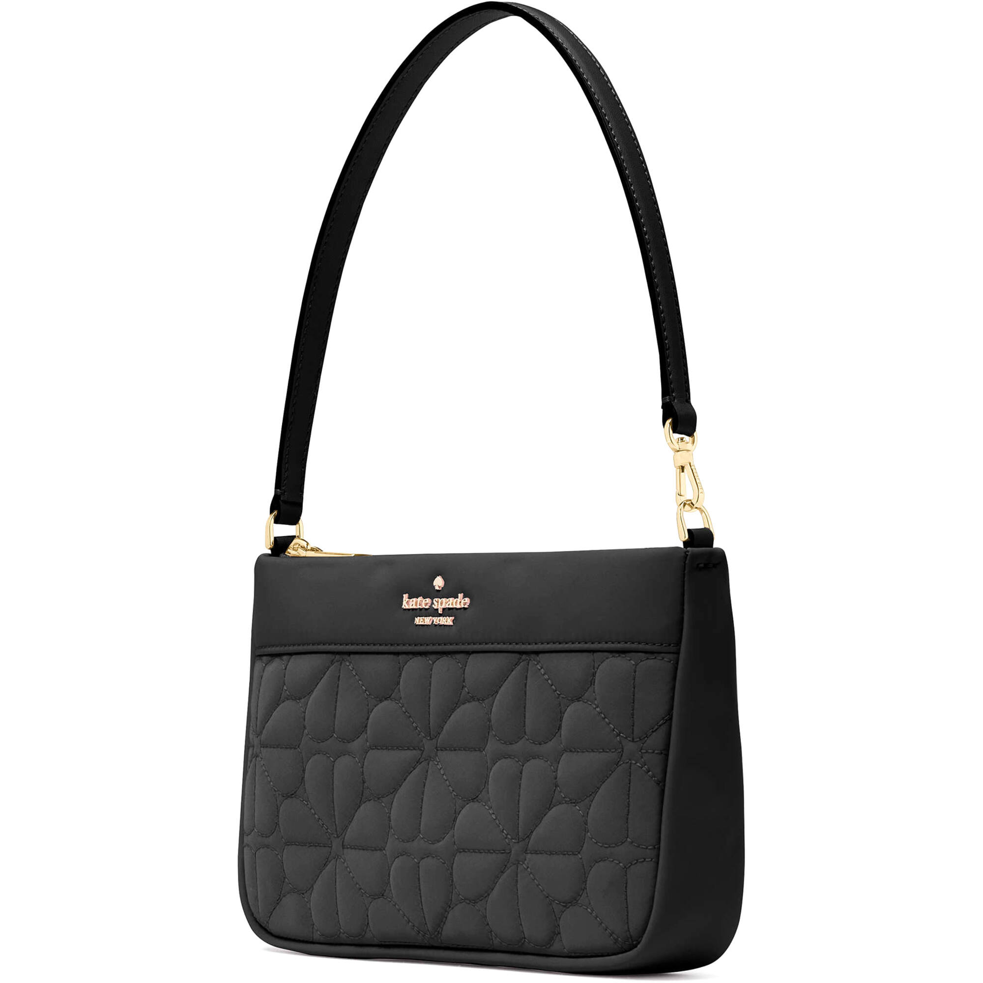 Kate Spade New York Women's Quilted Fabric Small Convertible Wristlet (Black)