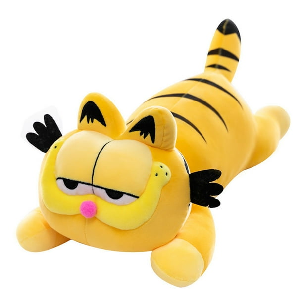 Muñeca de peluche Garfields con dibujos animados de gatos con rayas negras, 45 cm