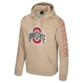 thumbnail image 2 of Men's Colosseum Tan Ohio State Buckeyes Big Break Raglan Hoodie, 2 of 3