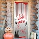 thumbnail image 4 of Window Sticker Scary No One Leaves Glass Window Decal Creepy Window Clings for Halloween Dress Up Halloween Gift Decoration, 4 of 5