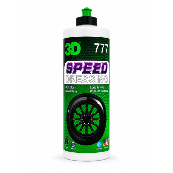 3D Abrillantador para Llantas Speed Dressing 777 946 ml | Brillo Intenso y Duradero