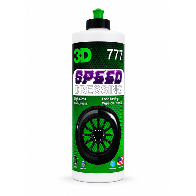 3D Abrillantador para Llantas Speed Dressing 777 946 ml | Brillo Intenso y Duradero