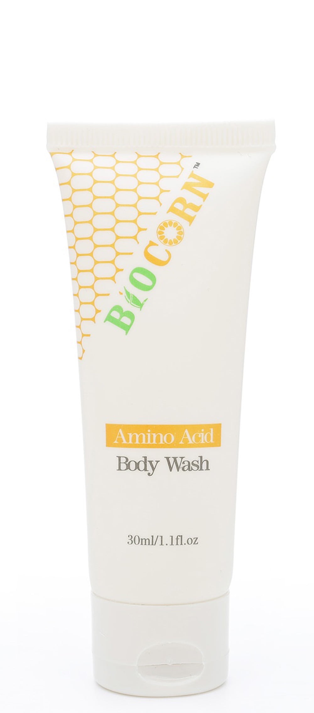 BIO CORN Travel Size Bath Gel, Hotel Toiletries Bulk (200 Pack, 1.1oz/30ml) ，Degradable Tube