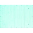 thumbnail image 1 of Ahgly Company Indoor Rectangle Solid Turquoise Blue Modern Area Rugs, 7' x 9', 1 of 4
