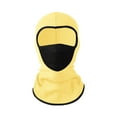 thumbnail image 2 of Xfvqtps Balaclava Face Mask for Men Mesh Face Mask Breathable Ski Outdoor Sports Windproof Balaclava Cap Solid Color Stretch Soft Winter Insulated Neck Protection Hood Yellow, 2 of 3