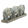 thumbnail image 6 of Ebros Feng Shui 3 Silver Geometric Elephants Statue W/ Tapestry Blanket Design, 6 of 7