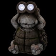 thumbnail image 4 of Northlight Turtle with Binoculars Outdoor Solar Lighted Garden Statue - 11.5", 4 of 9