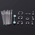 thumbnail image 3 of 1Set 316L Stainless Steel Body Ear Lip Piercing Forceps Pliers Needles Tool Set, 3 of 8
