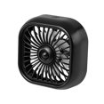 thumbnail image 2 of deevoka Small Car Cooling Fan Car Small USB Fan with 7 Colorful Light for Vehicle SUV RV Black, 2 of 9