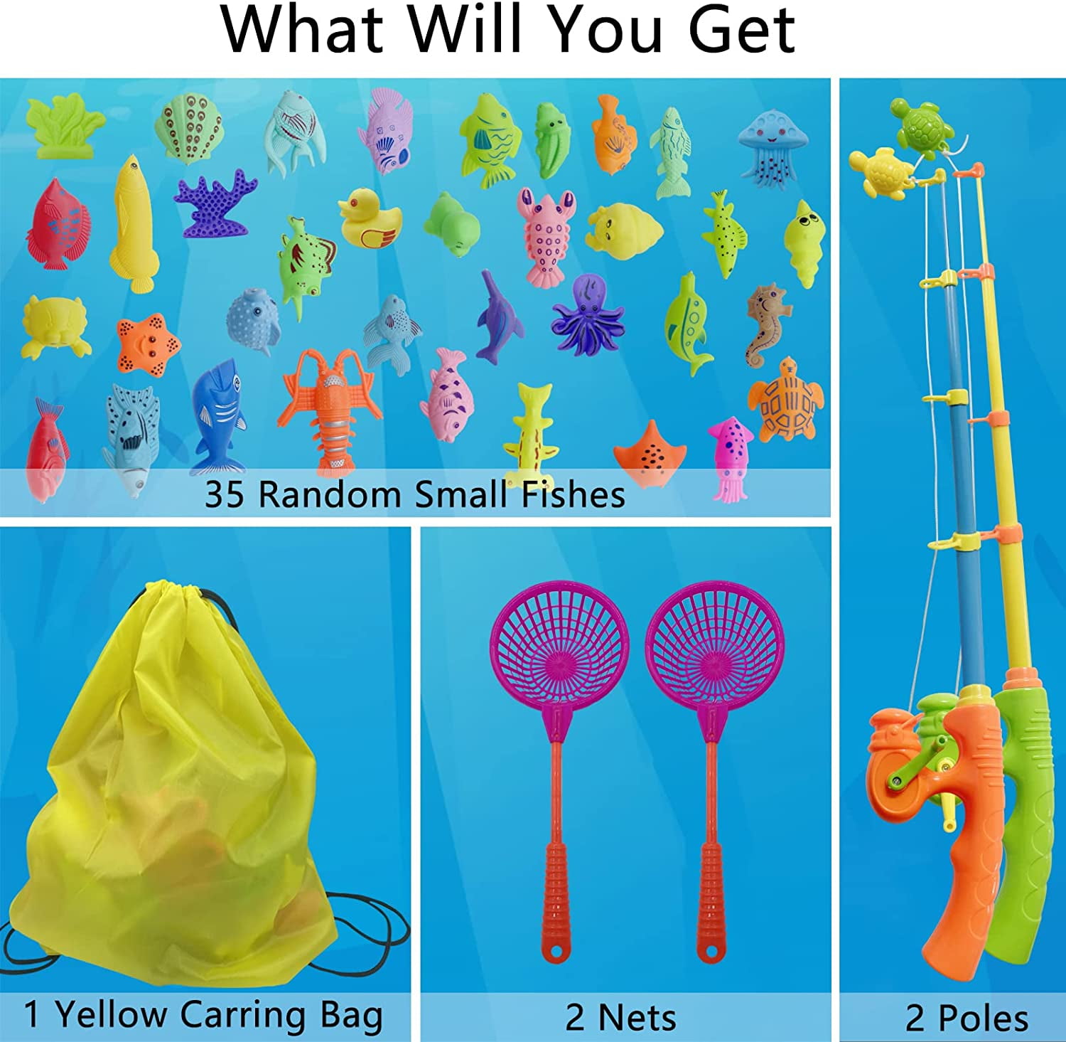bathtub fishing pole TOY Life Magnetic Bath Toy Set for Toddlers, Ages 1-3 Watch their curiosity grow as the wind Baby Bath Toys for Kids