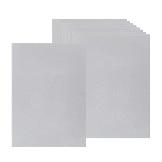 10 hojas adhesivas multiusos de tela de terciopelo suave con reverso adhesivo. gris