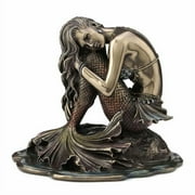 Mermaid Sitting On Rock Sculpture