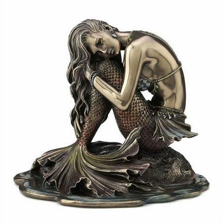 Mermaid Sitting On Rock Sculpture