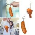 thumbnail image 6 of Realistic BBQ Food Keychain Set Grilled Chicken Wing Sausage Charm, 6 of 7