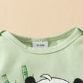 thumbnail image 6 of WOYY Newborn Girls Outfits Cartoon Panda Print Long Sleeved Romper Skirt With Hair Band, 6 of 6
