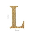 thumbnail image 3 of Efavormart 8" Letter L Gold Self-Adhesive Rhinestone Number Stickers for DIY Crafts, Handicraft Art, Graduation Cap Decorations Birthday Party, Wedding Alpha-Numeric stickers, 3 of 10