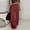 Wine, variant on Oplxuo Stylish Patchwork Wide Leg Linen Pants for Women Lightweight Summer Casual Elastic Waist Loose Lounge Trousers