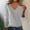 Gray, variant on Aobny Cotton Comfort Womens Sweaters Blue V-Neck Long Sleeve Stockinette Pullover Fitted Sweaters for Adult Casual