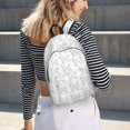 thumbnail image 5 of Disketp Poodle Dog print Canvas Backpack Lightweight Travel Daypack Student Rucksack Laptop Backpack-, 5 of 5