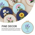 thumbnail image 4 of Baohd Linen Women Embroidery Crossing-stitch Kit Decorative Handmade Flower Type Beginner Training Practising Learning Set Type 5, 4 of 8