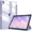 Purple, variant on Timoom Slim Case for iPad Air 5th Generation (2022) / iPad Air 4th Generation (2020) 10.9 Inch - [Built-in Pencil Holder] Shockproof Cover with Clear Transparent Back Shell