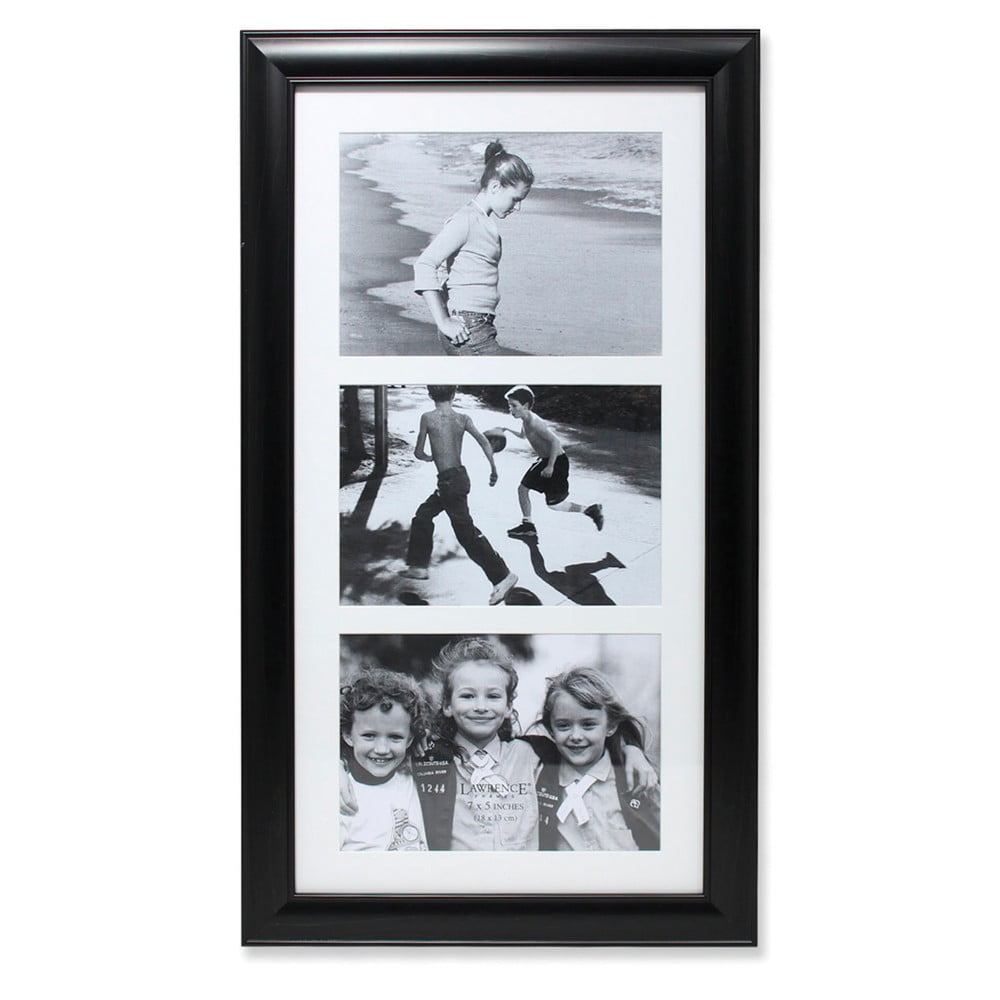 FB Jewels Black Collage Frame Three Opening 5x7 Gallery Frame