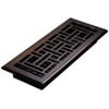 Decor Grates AJH412-RB Oriental Floor Register, 4x12 Inches, Rubbed Bronze Finish