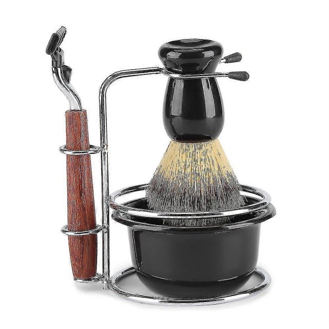 4 In 1 Men Set, Ess Steel D H, Shaving Brush And Bowl Set