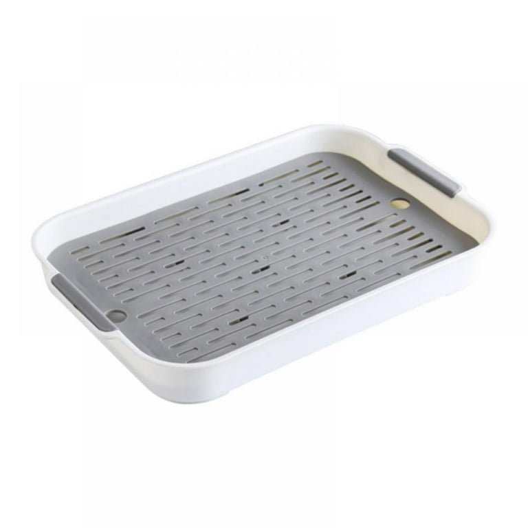 Dish Drain Tray,Water Storage Capacity Dish Drain Board,Dish Drying Pad for  Kitchen Counter,Coffee Tea Tray,Water Drip Tray Holder for