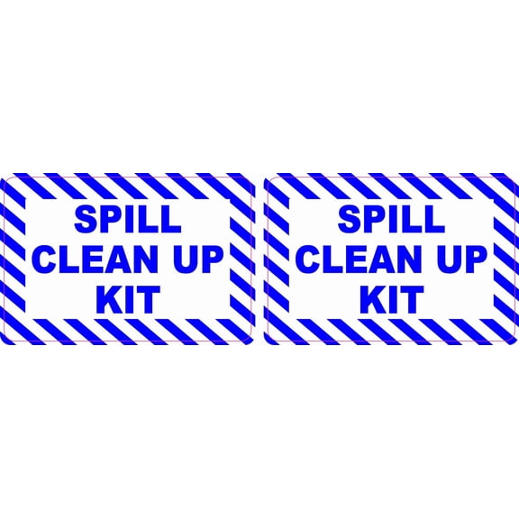 StickerTalk Spill Clean Up Kit Vinyl Stickers, 1 sheet of 2 stic