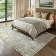 thumbnail image 3 of Lahome Washable Area Rug 5x7, Large Green Rugs for Living Room Vintage Soft Rugs for Bedroom, Non Slip Ultra-Thin Stain Resistant Dining Room Floor Carpet for Entryway Kitchen Office, 3 of 10