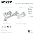 thumbnail image 4 of Kingston Brass KS7025WCL Celebrity Two-Handle Wall Mount Roman Tub Faucet, Oil Rubbed Bronze, 4 of 5