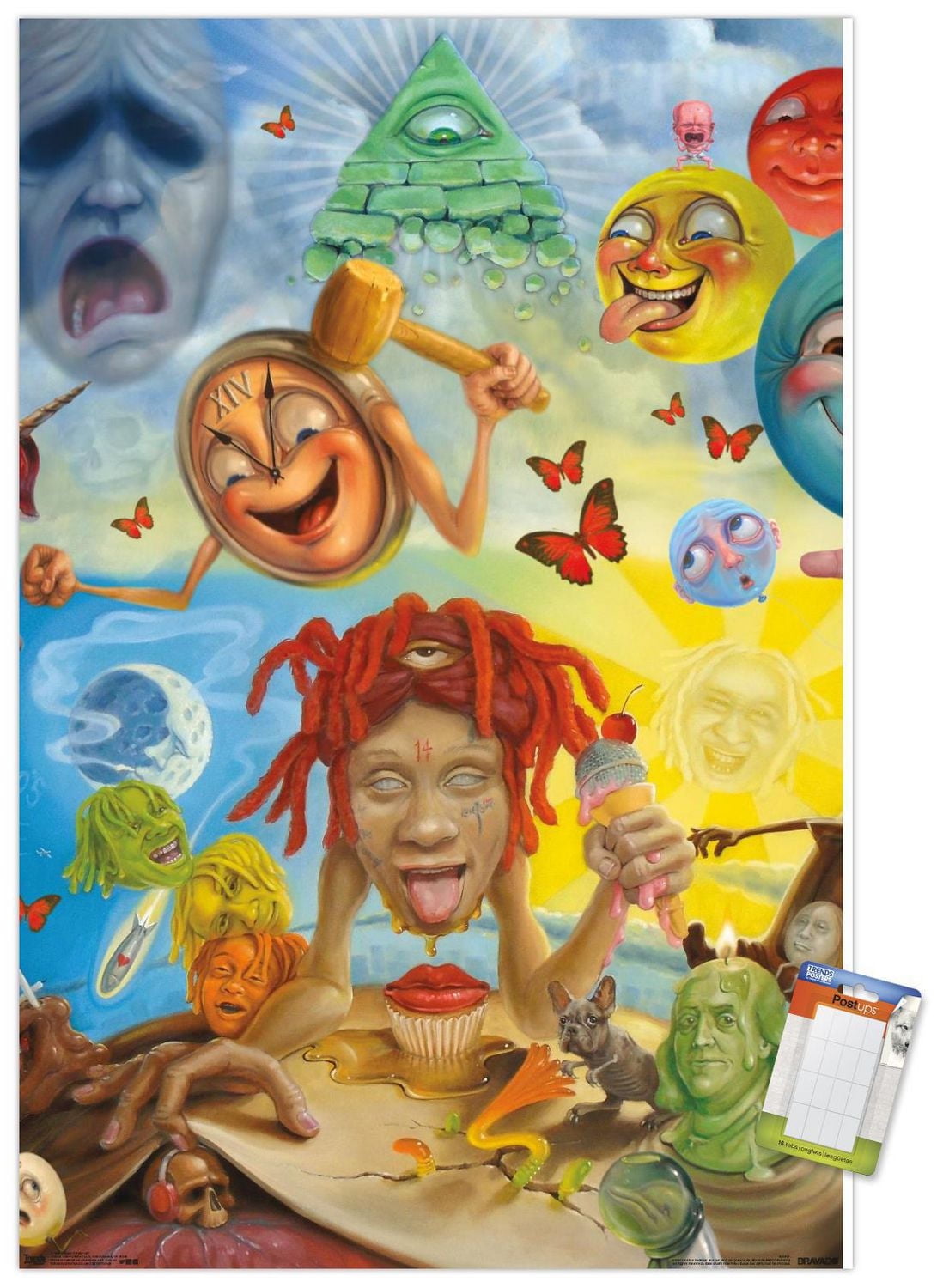 Trippie Redd - Art Wall Poster, 22.375" x 34" Framed