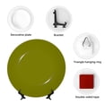 thumbnail image 4 of Yiaed Olive Print Bone China Decorative Plate Ceramic Dinner Plates Art Crafts with Display Stand-7in, 4 of 6