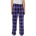 thumbnail image 2 of KISSMODA Boys Casual Plaid Pants Loose Elastic Waist Long Trousers with Pockets, 2 of 4