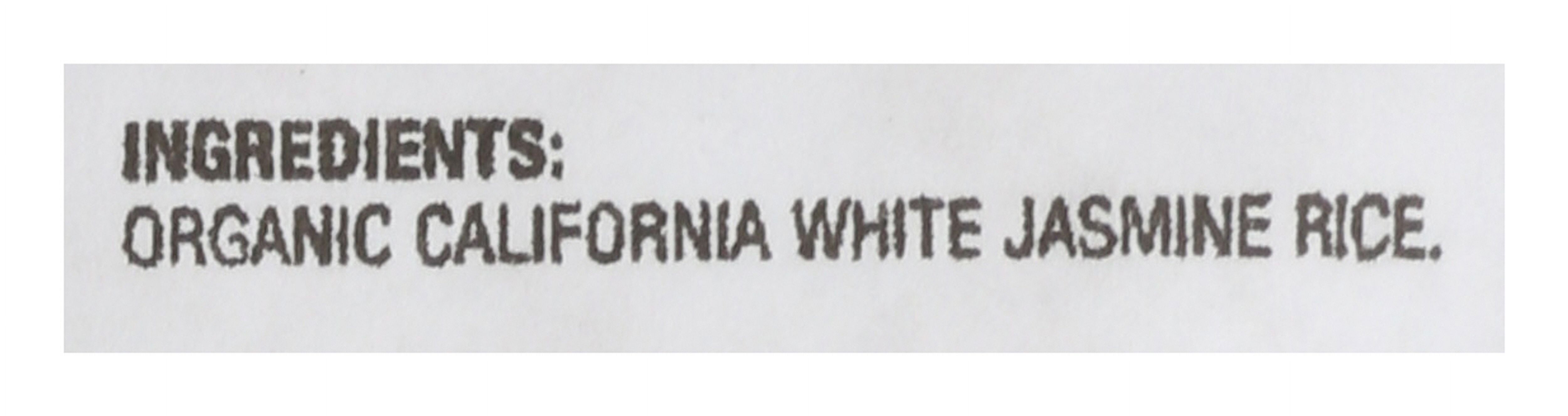 Lundberg Family Farms - Organic California White Jasmine Rice, Floral Scent, Fluffy Texture, Buttery Flavor, Clings When Cooked, Bulk Rice, USDA Certified Organic, Gluten-Free, Non-GMO, Vegan (25 lb)