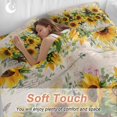 thumbnail image 4 of King 4 Piece Bedding Set Farmhouse Sunflower Vintage Star Soft Breathable Duvet Cover and Pillowcase, Retro Flower Leaves Duvet Cover Set Bed Sheets for Bedroom Dormitory Guest Room, 4 of 9